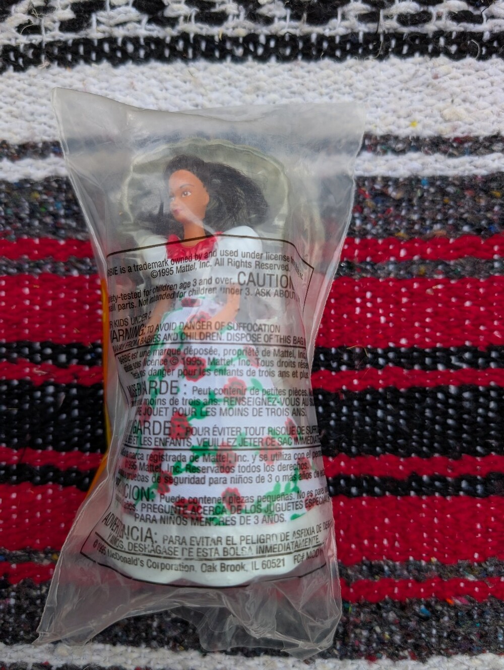 1995 McDonald's Happy Meal Toy Mexican Barbie Figure #4 - New In Package